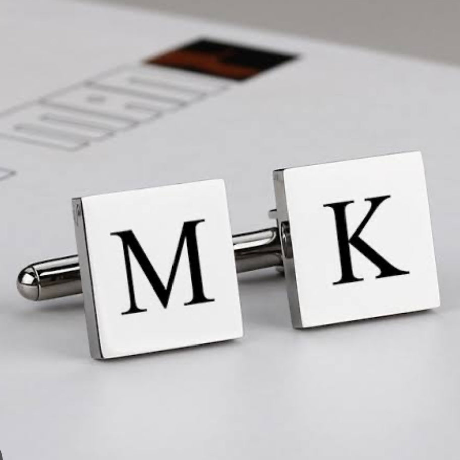 Square Silver Cufflinks