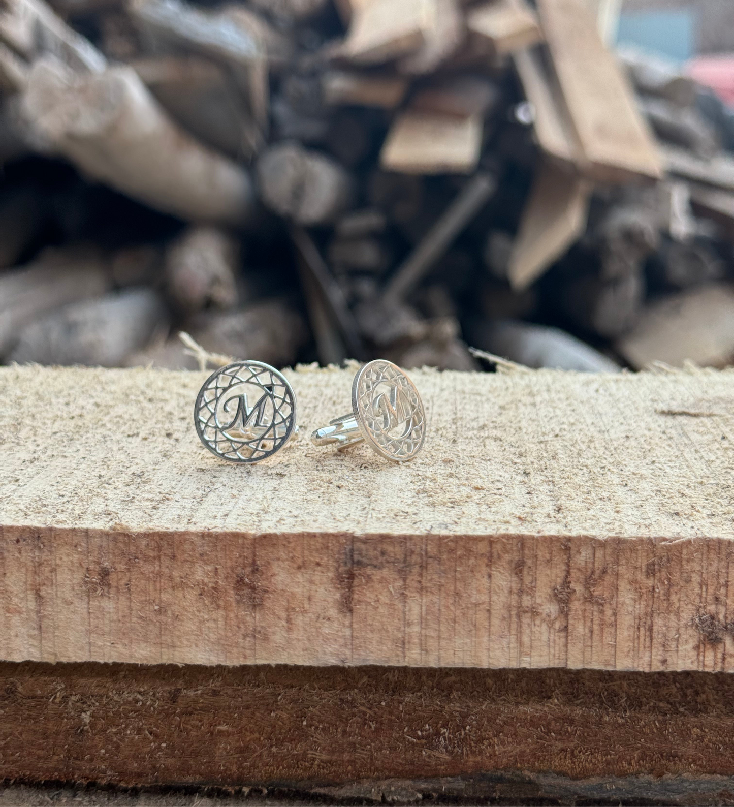 Round Alphabetical cufflinks