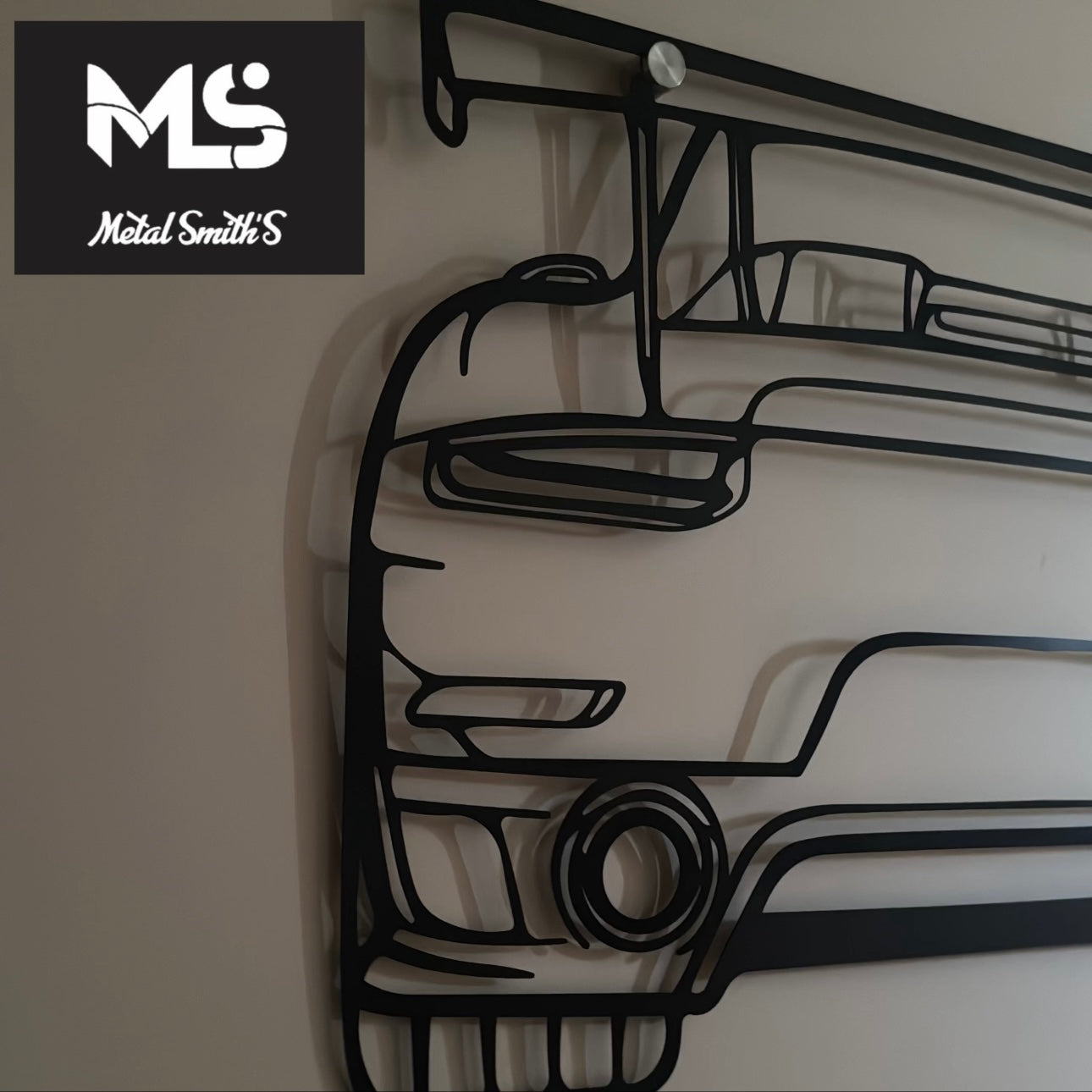 Porsche Metal Car Wall Hang