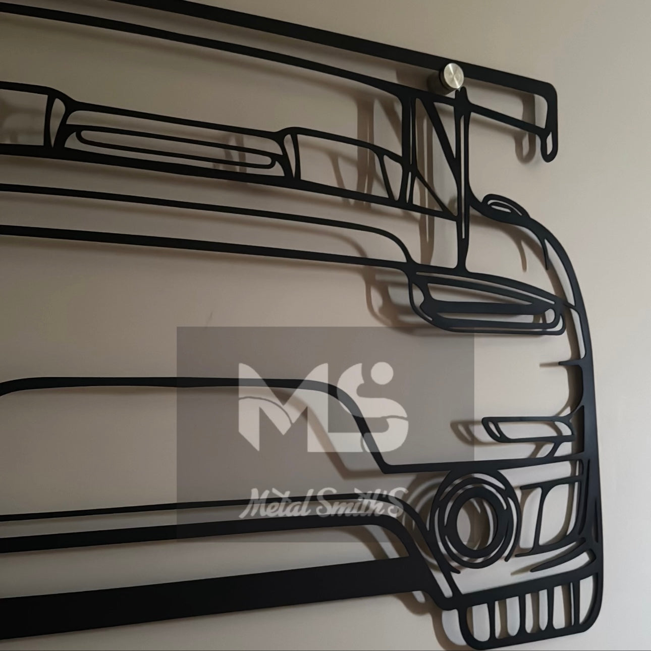 Porsche Metal Car Wall Hang